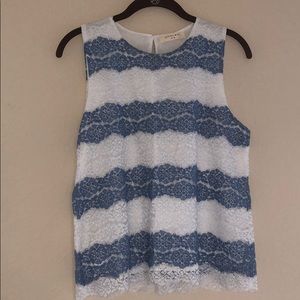 Sophie Rue Blue and White Tank Top